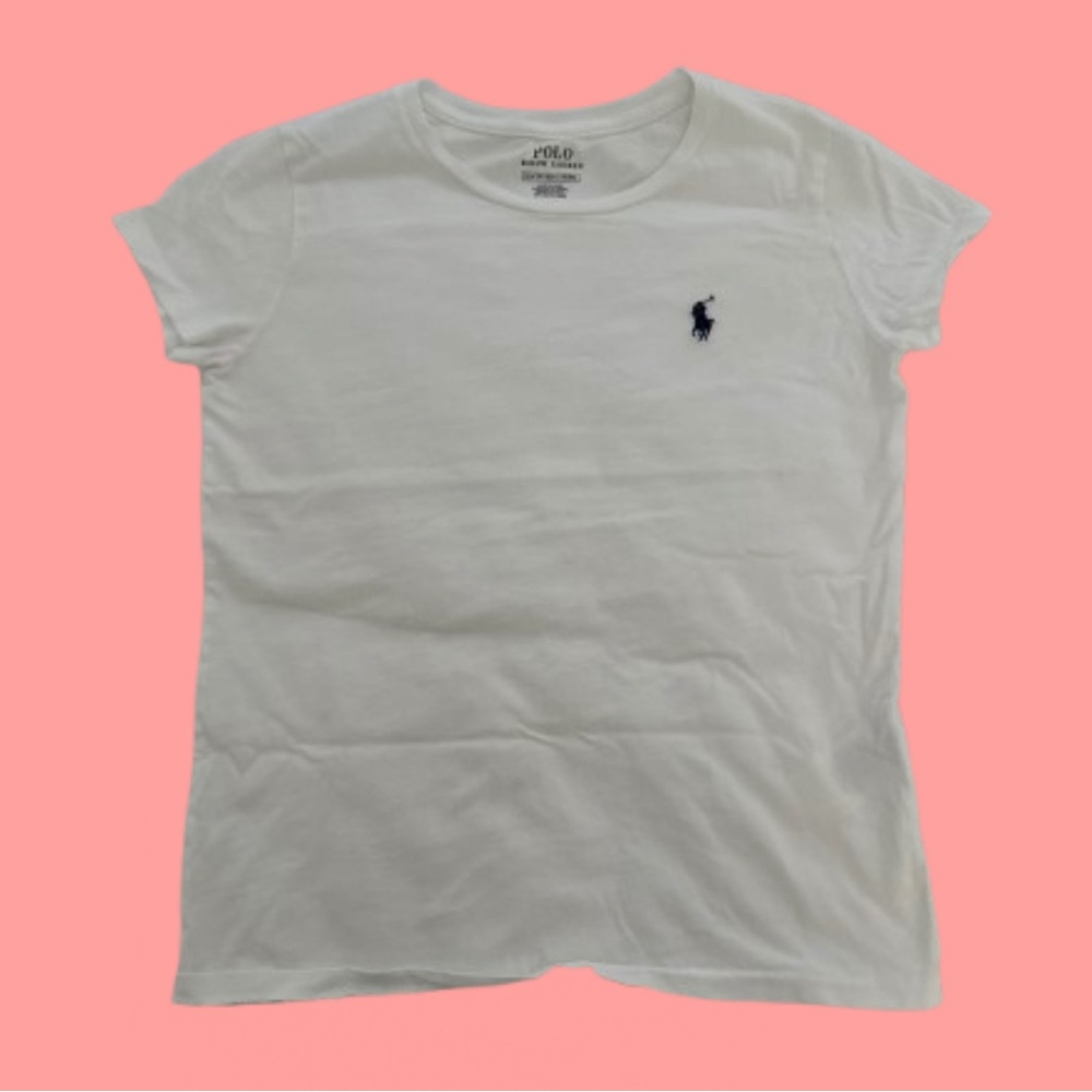 white polo baby tee :)